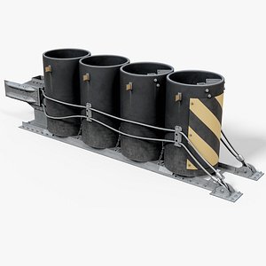 Road Safety Barrier 3D