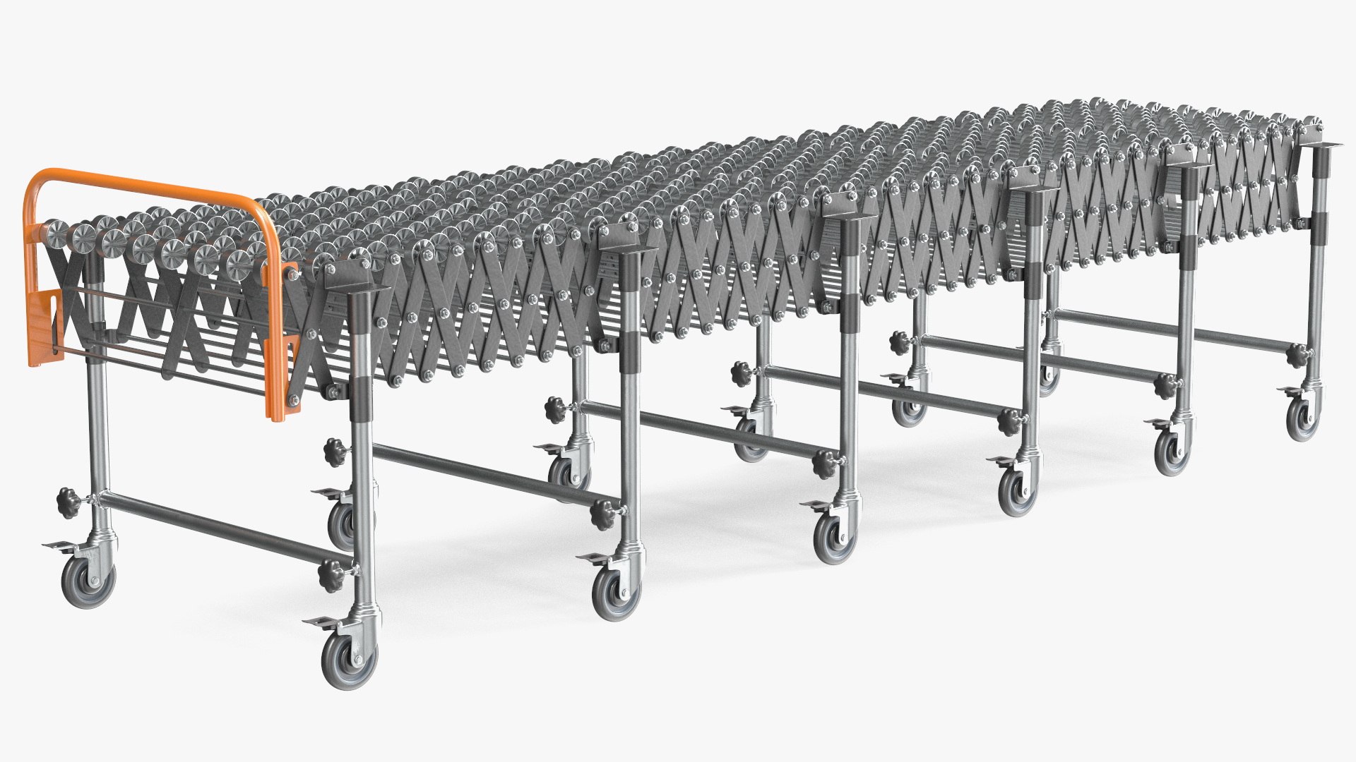 Folding Telescopic Roller Rigged 3D model preview