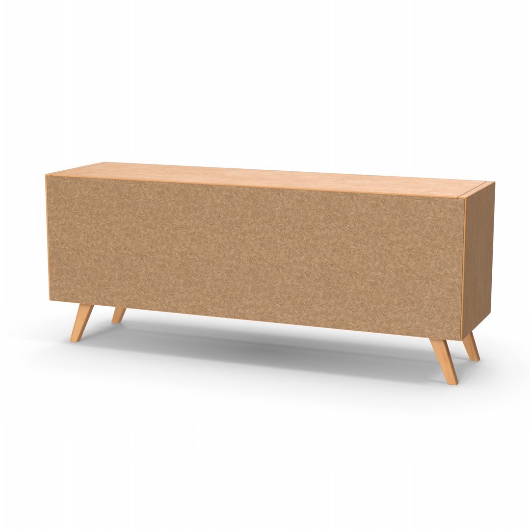 Wooden TV Stand 3D TurboSquid 2055518