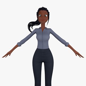 Cartoon Business Woman 2b