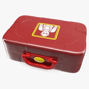 Closed Toy Tools Box 3D Model