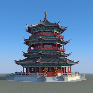 Chinese Building 3D - TurboSquid 1247276