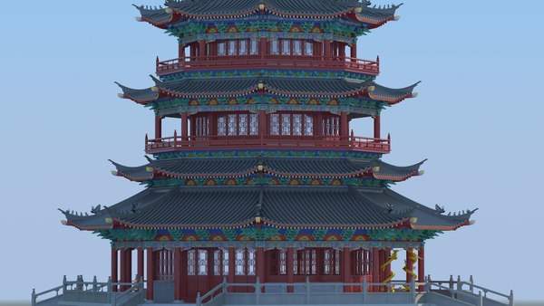 3D model chinese building - TurboSquid 1668589