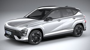 3D model Hyundai Kona Electric N-Line 2024