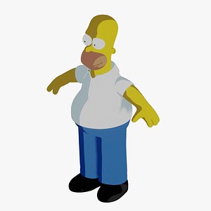 Homer Simpson stylized