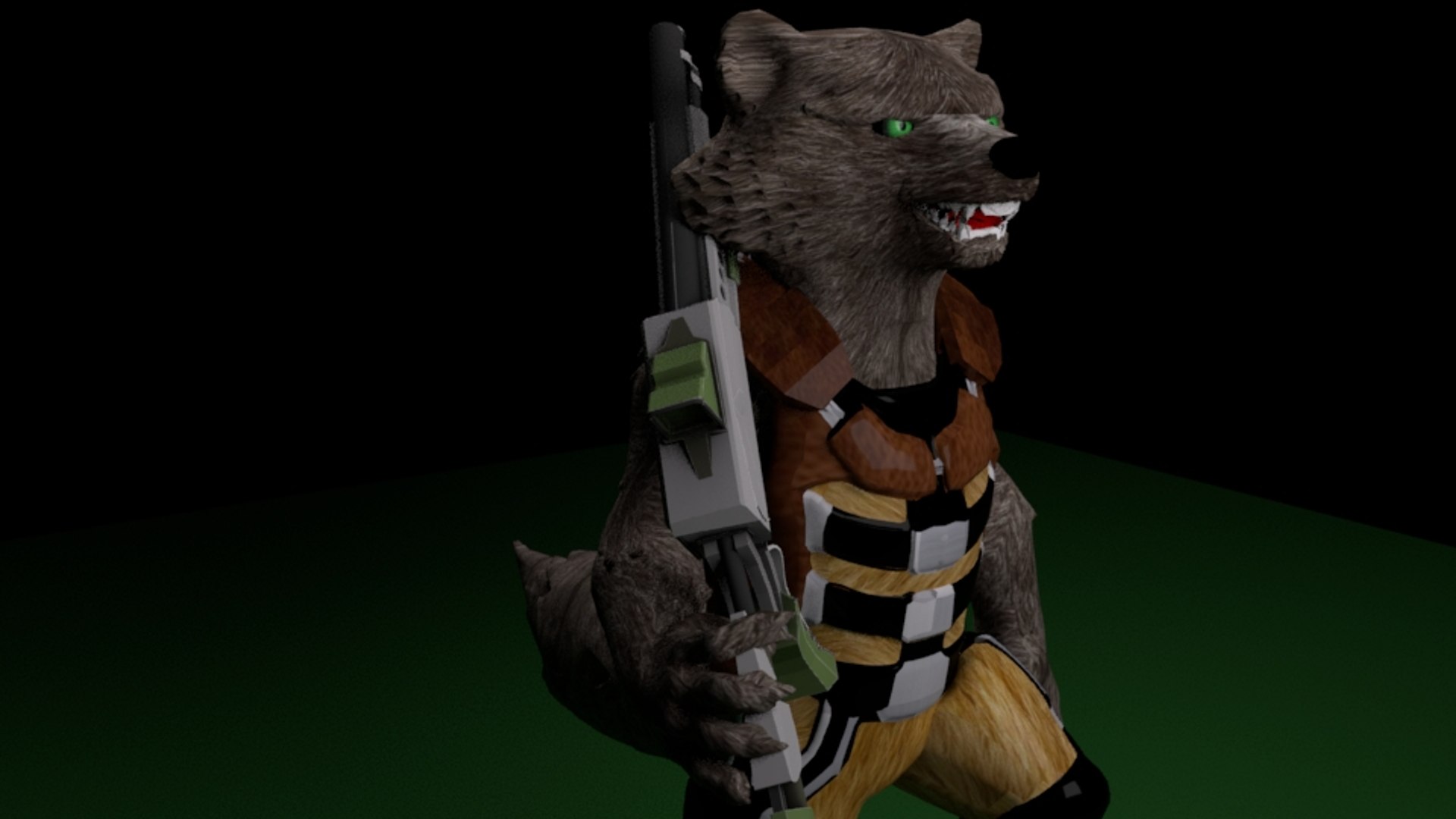 3D Rocket Racoon - TurboSquid 1514029