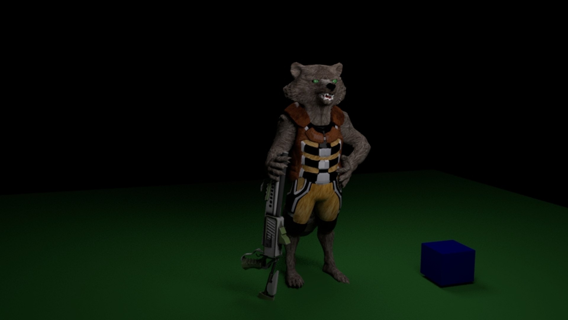 3D Rocket Racoon - TurboSquid 1514029