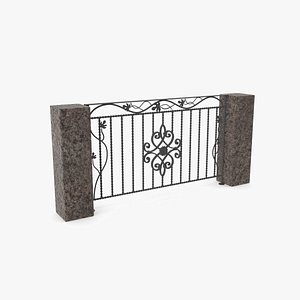 High-Poly Metal Fence