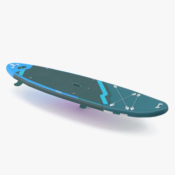 3D Windsurf Board Blue model