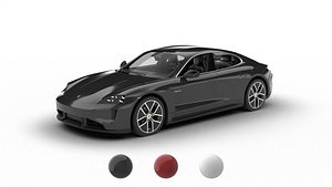 3D Porsche Taycan Turbo S 2025 3d model