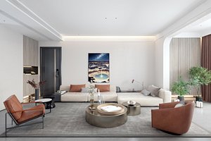 3D model Modern table combination and coffee