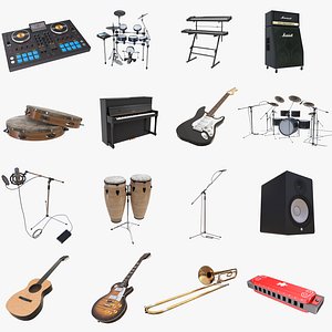 3D Musical Instruments Collection 5