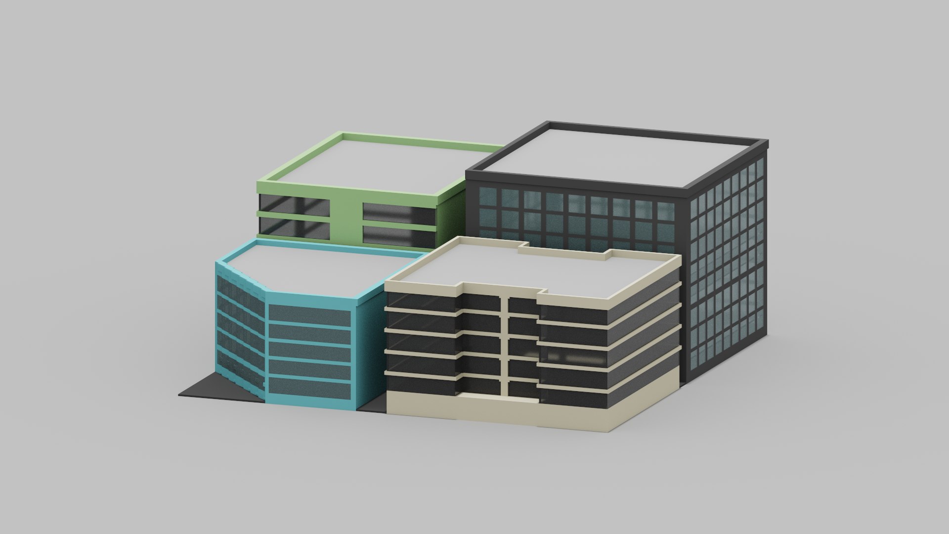 Voxel City 3D Model - TurboSquid 1872648