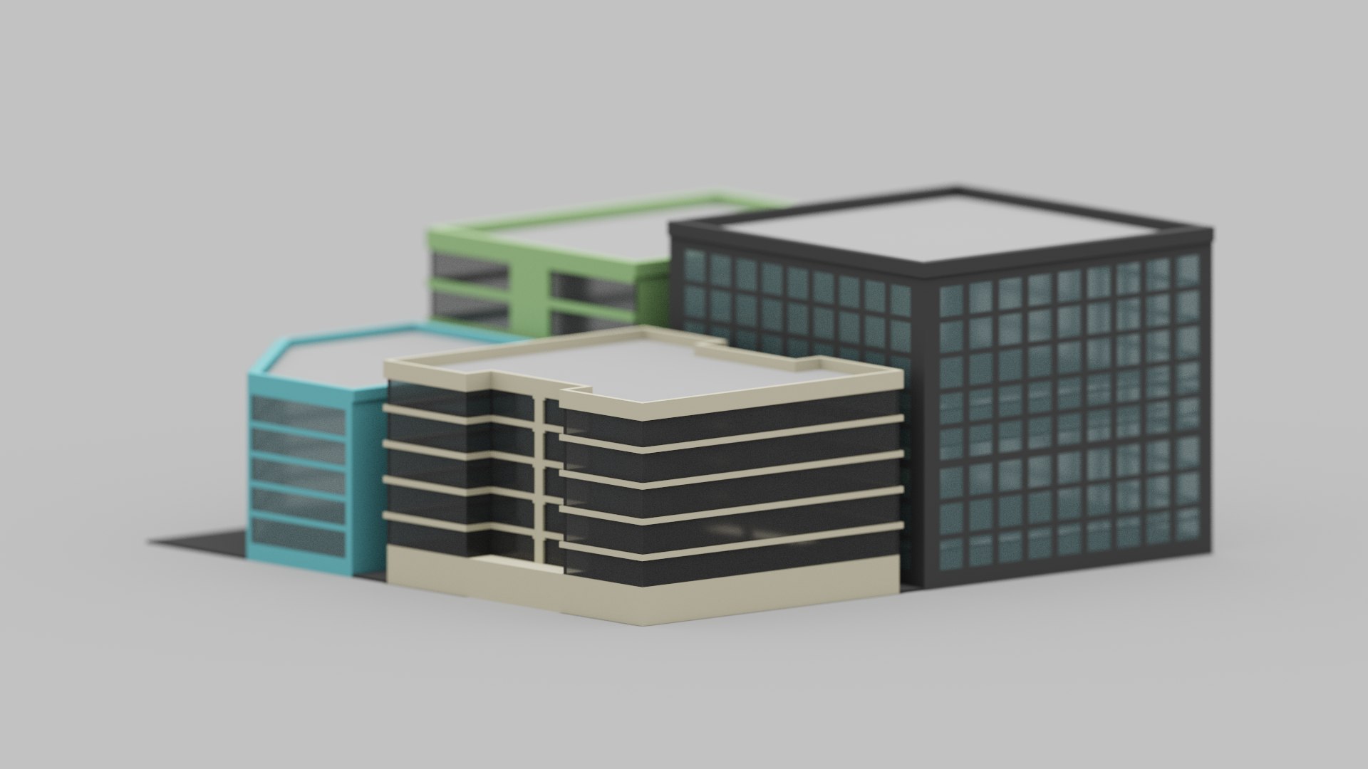 Voxel City 3D Model - TurboSquid 1872648