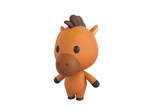 3D model horse character