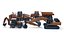 3D 4 Construction Vehicles Collection model