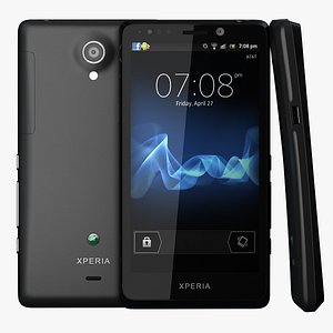 3d sony xperia t model