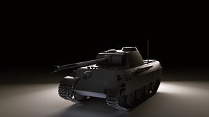 3d model german ww2 tank