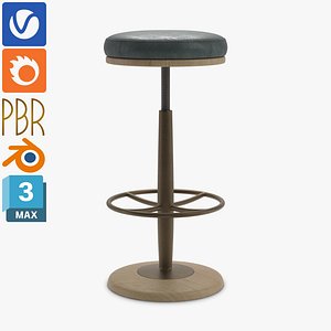 Bar Stool - PBR - VRay - Corona - Blender