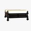Big classic square daybed with cushions