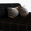 Big classic square daybed with cushions