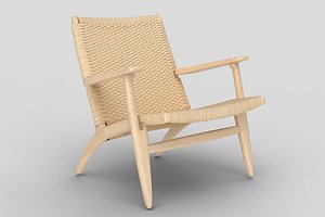3D armchair rattan lounge model