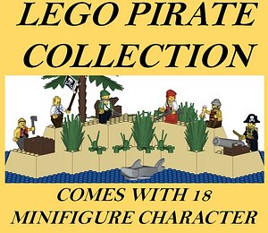 3D lego pirate model