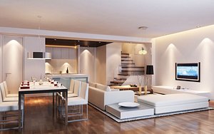 living room 3D