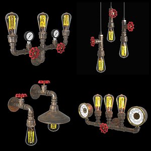 Pipe Lamps Set