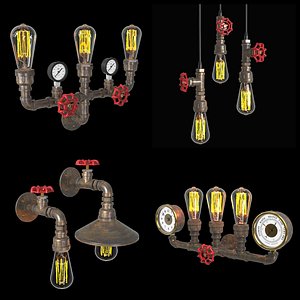 Pipe Lamps Set
