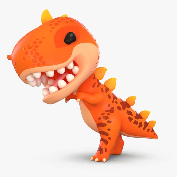 3D cute cartoon dinosaur t-rex model - TurboSquid 1449483