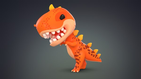 modelo 3d Dinosaurio de dibujos animados T-Rex - TurboSquid 1449483