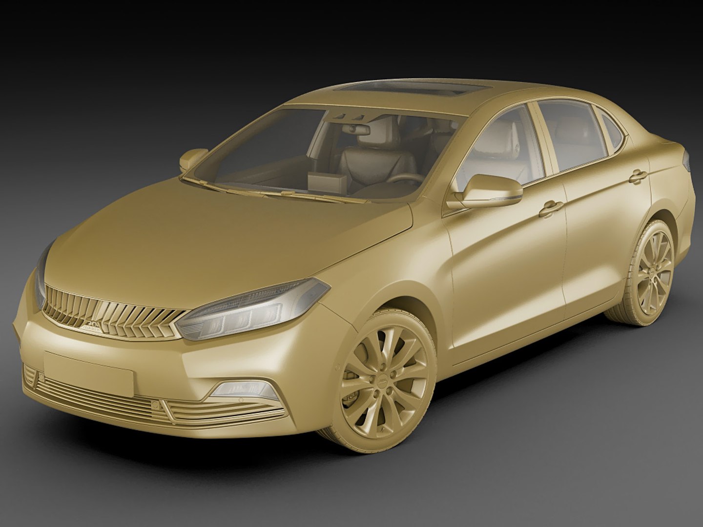 3D Generic Compact Sedan Model - TurboSquid 1194528