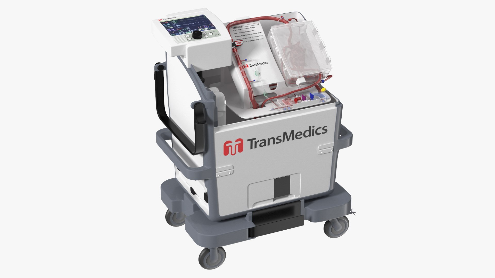 Transmedics Organ Care System with Heart 3D model preview