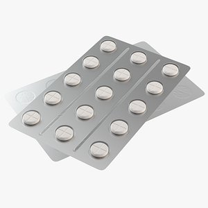 Pills Blister Pack model