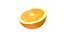 Half Orange Fruit