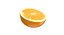 Half Orange Fruit