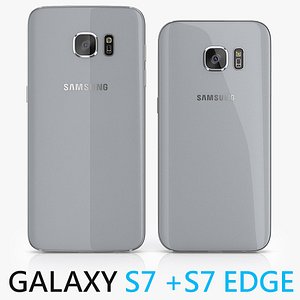 3d smartphones galaxy s7 titanium