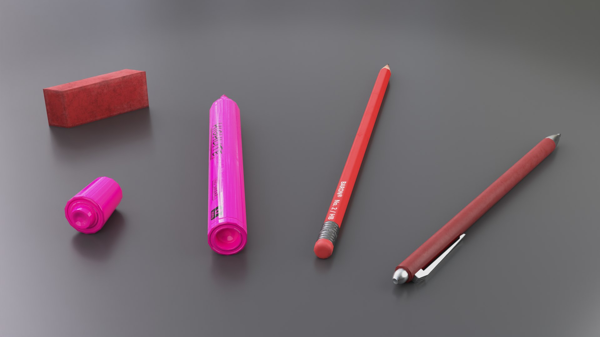 3D Writing Tool Set Pack - TurboSquid 1773387