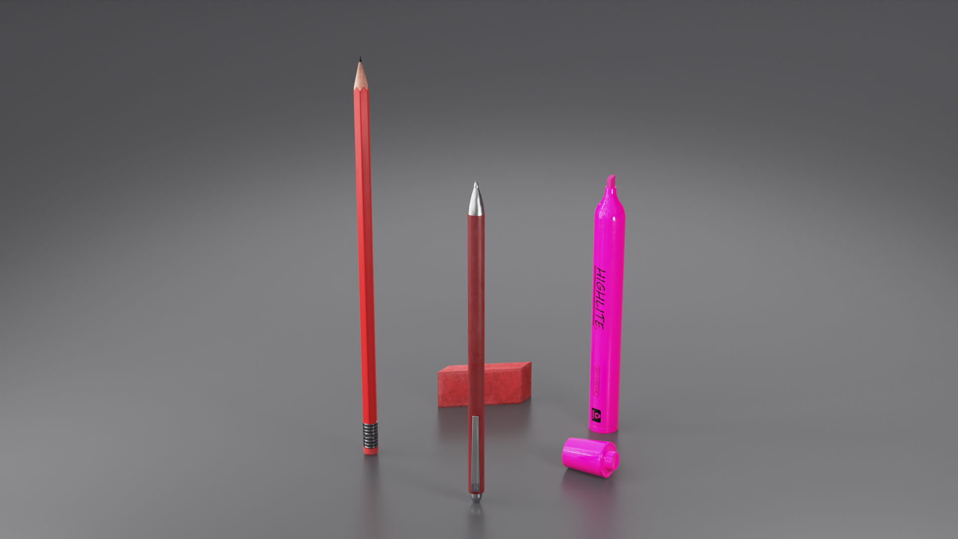 3D Writing Tool Set Pack - TurboSquid 1773387
