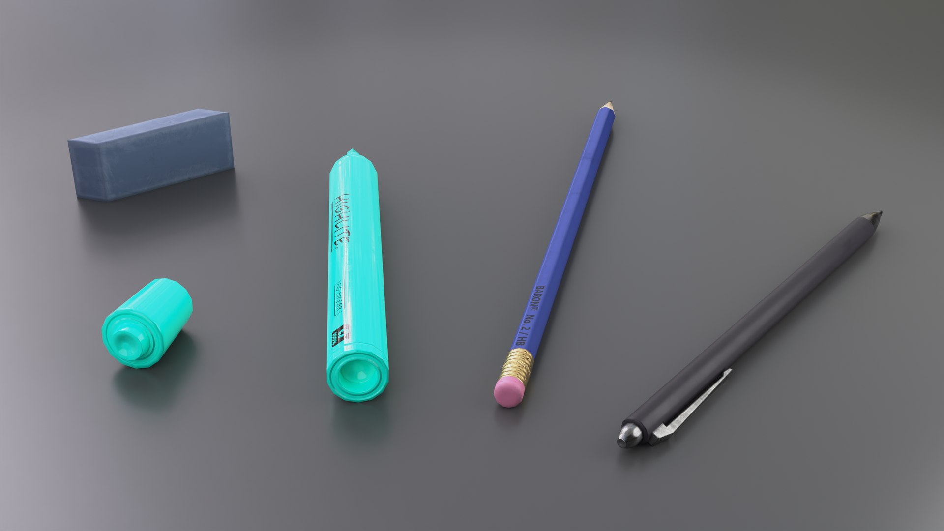3D Writing Tool Set Pack - TurboSquid 1773387