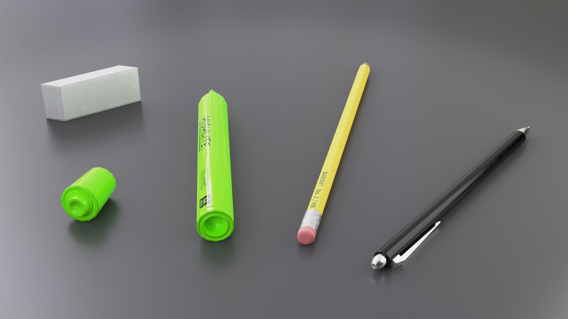 3D Writing Tool Set Pack - TurboSquid 1773387