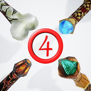 legacy weapons modeled gaming 3D model