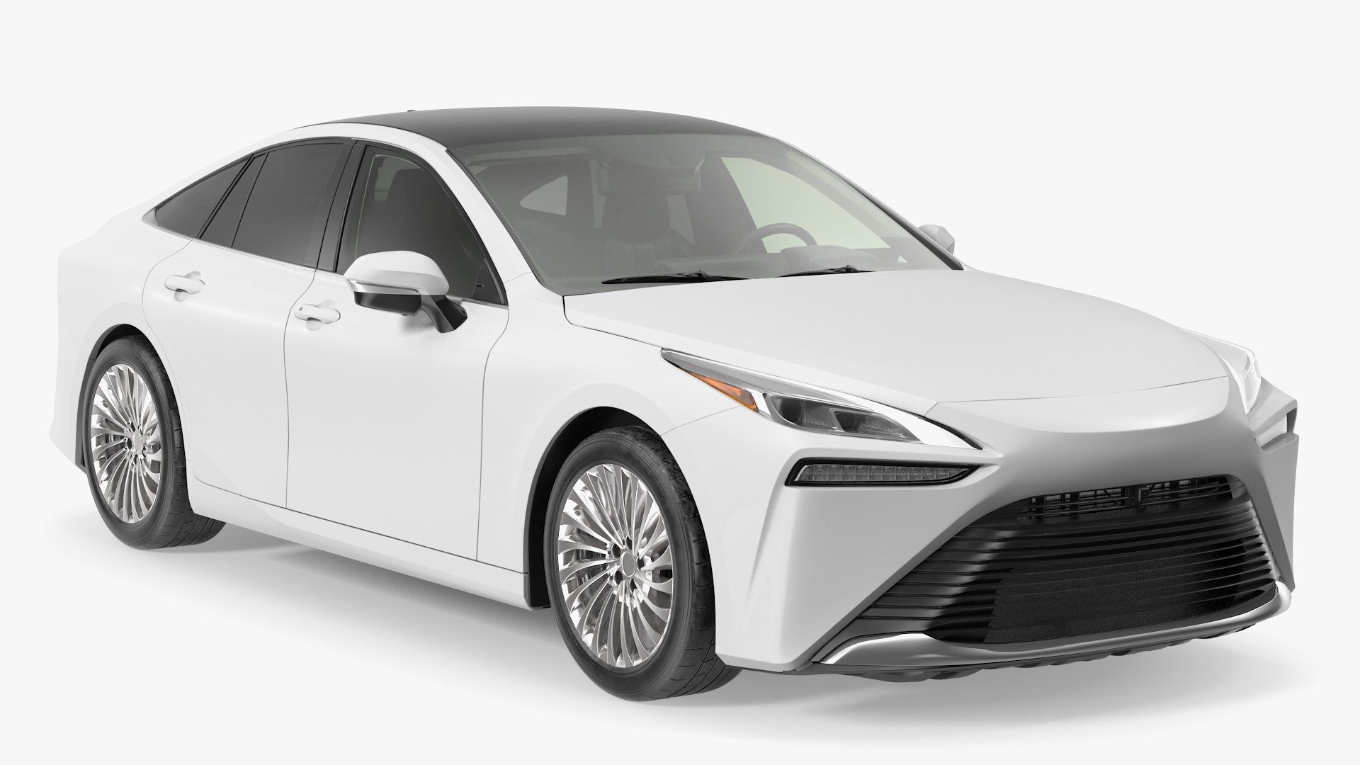 Mid Size Sedan Hydrogen Fuel Cell Vehicle 3D model preview