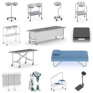 13 Models Medical Miscellaneous Equipment Collection 3D