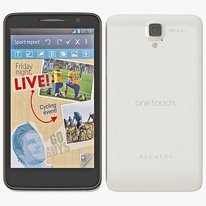 3d model alcatel touch scribe hd