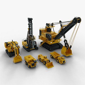 Mining Vehicles - Lowpoly Pack