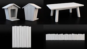 Cartoon wooden collection 01