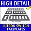 Paineis dianteiros do interruptor de luz de Lutron