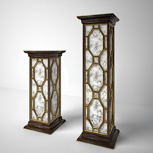 John-Richard Eglomise Pedestal